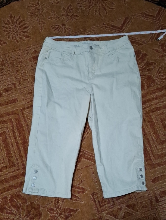 Gloria Vanderbilt Pants - Gloria Vanderbilt Cream Capri Pants (Jea099)